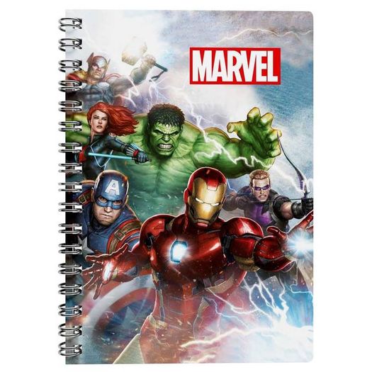 caderno universitário 1x1 80 folhas capa dura marvel caderno universitário 1x1 80 folhas capa dura marvel