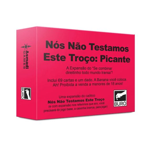 nós não testamos esse troço picante nós não testamos esse troço picante