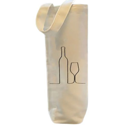 sacola retornavel tecido ecobag garrafa vinho