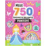 meus 750 adesivos brilhantes - livro de colorir - princesas