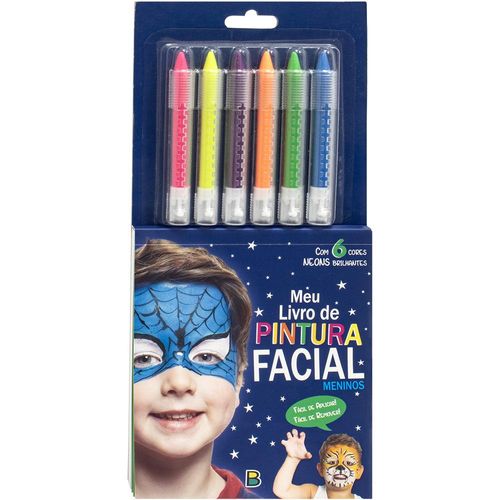 meu livro de pintura facial - meninos