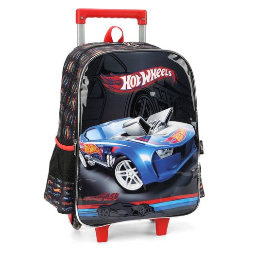 mochila com rodinha hot wheels preto e vermelho mochila com rodinha hot wheels preto e vermelho