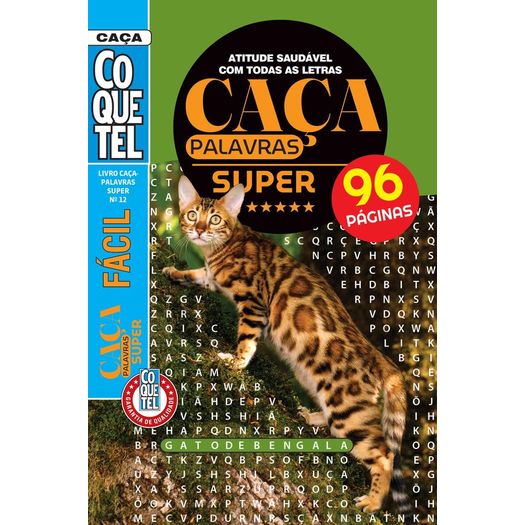 caça palavras super - nível fácil - livro 12 caça palavras super - nível fácil - livro 12