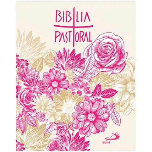 bíblia pastoral - bolso - floral rosa bíblia pastoral - bolso - floral rosa