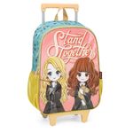 mochila com rodinha harry potter salmão mochila com rodinha harry potter salmão