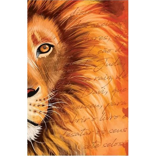 bíblia arc 860 leão laranja - letra normal bíblia arc 860 leão laranja - letra normal