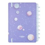 caderno inteligente 80f grande purple galaxy by gocase