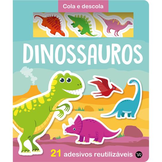 cola e descola - dinossauros