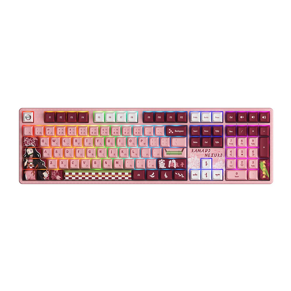 Teclado Mecanico Demon Slayer - Kamado Nezuk Switch Cream Yellow
