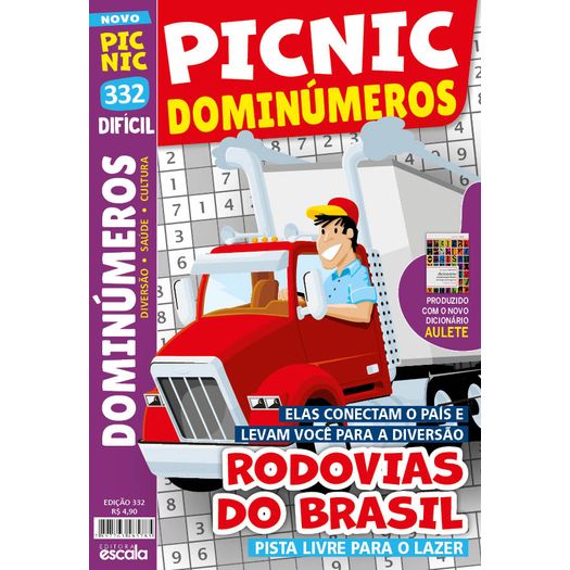 picnic dominúmeros - rodovias do brasil - dificil picnic dominúmeros - rodovias do brasil - dificil