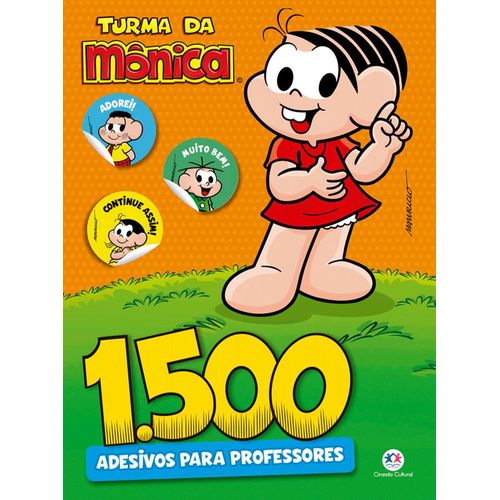 1500 adesivos para professores - turma da mônica