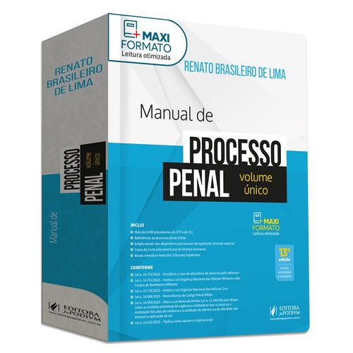 manual de processo penal - volume único