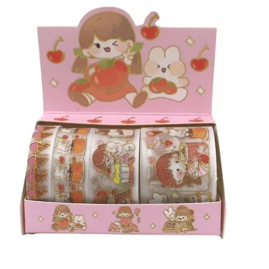 fita washi tape menininha 3m 4 unidades diversos modelos fita washi tape menininha 3m 4 unidades diversos modelos