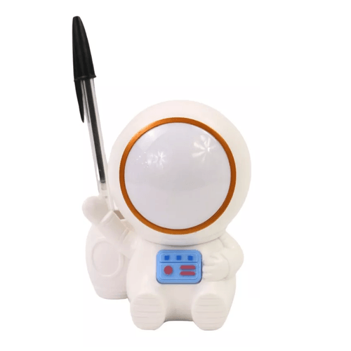 luminária led astronauta porta objeto e apontador diversas cores