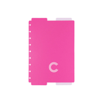 divisória caderno inteligente 4 divisões duo pink a5