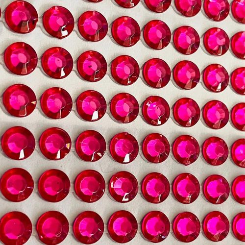 adesivo strass rosa pink 4mm cartela com 1000 peças arte montagem