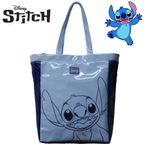 bolsa com alça stitch azul shopping bag disney zona criativa