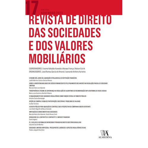 revista de direito das sociedades e dos valores mobiliários - ed 17