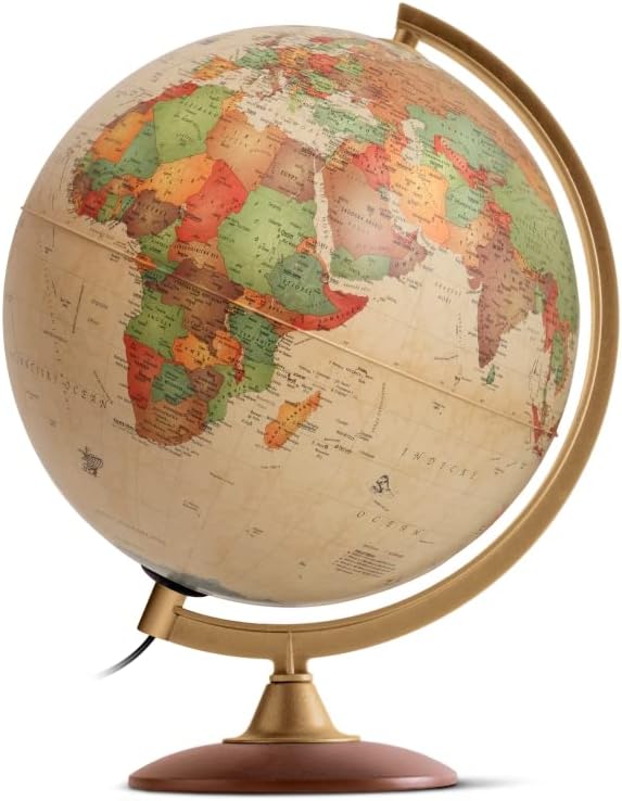 Globo Terrestre Colombo 30cm com Led Luminoso