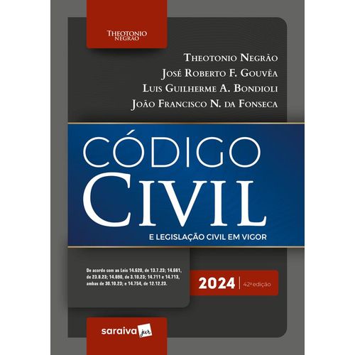 código civil e legislação civil em vigor