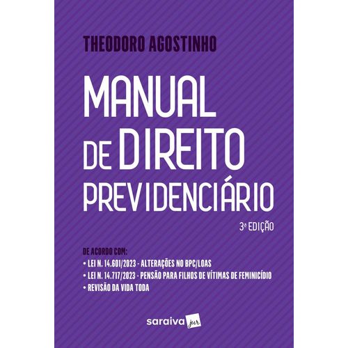 manual de direito previdenciário - agostinho