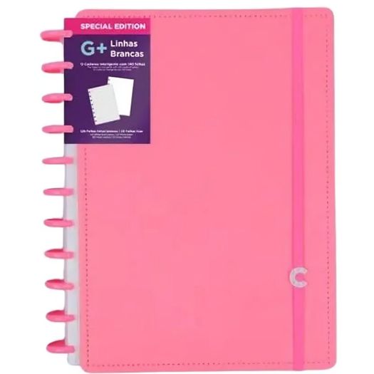 caderno inteligente 140 folhas grande all pink linhas brancas special edition caderno inteligente 140 folhas grande all pink linhas brancas special edition