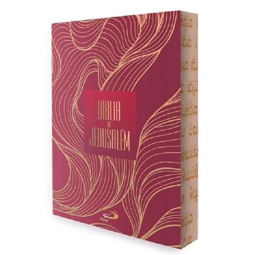 bíblia jerusalém - média - folhagem dourada bíblia jerusalém - média - folhagem dourada