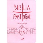 bíblia pastoral - ziper - letra grande - rosa bíblia pastoral - ziper - letra grande - rosa