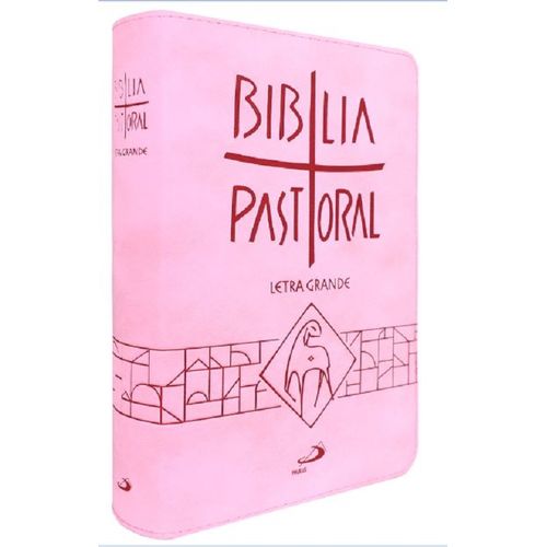biblia pastoral - media - letra grande - rosa
