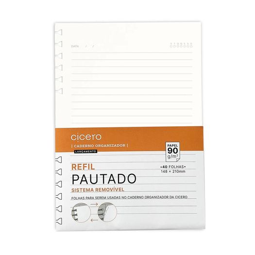 refil caderno organizador a5 offset pautado 40 folhas refil caderno organizador a5 offset pautado 40 folhas