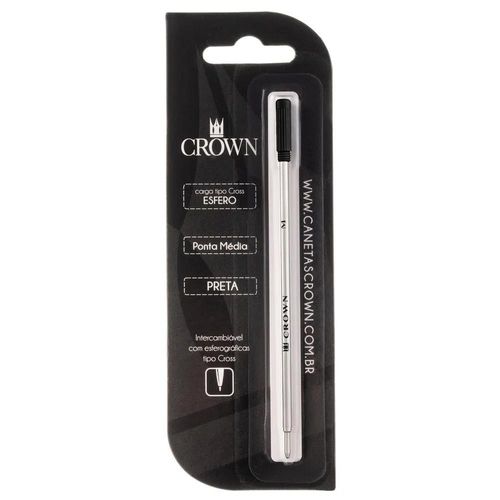 carga caneta esf preta ca12009p compatível c/cross e crown