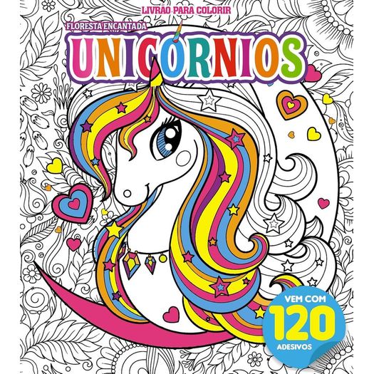 floresta encantada - unicórnios livrão para colorir floresta encantada - unicórnios livrão para colorir