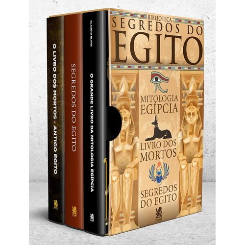 biblioteca segredos do egito - box com 3 livros