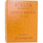 biblia de estudo - joyce meyer - mostarda - letra grande