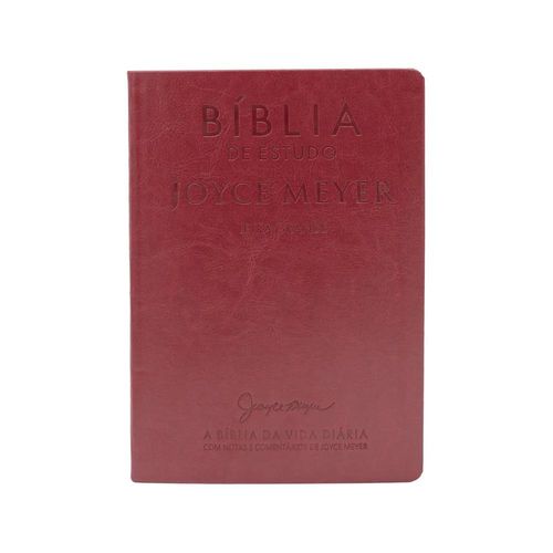 biblia de estudo - joyce meyer - vermelha - letra grande