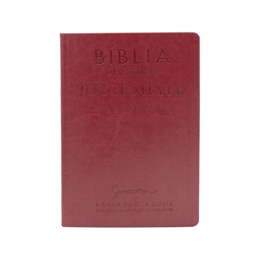 biblia de estudo - joyce meyer - vermelha - letra grande biblia de estudo - joyce meyer - vermelha - letra grande