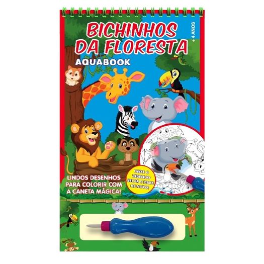 aquabook bichinhos da floresta