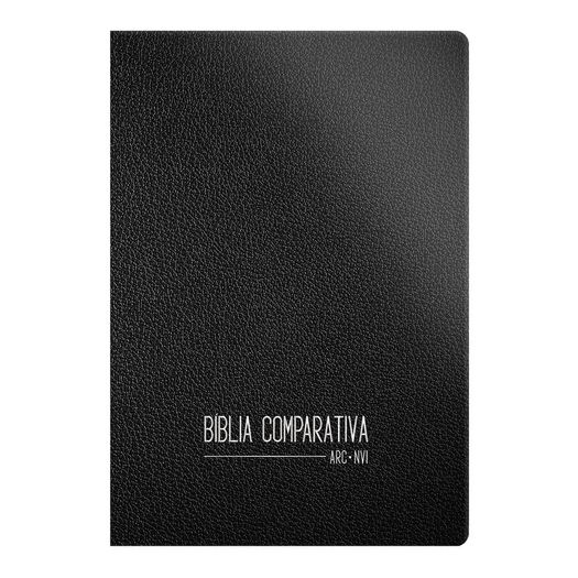 bíblia comparativa extra grande rc - nvi - preta luxo