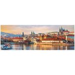quebra-cabeça 1500 peças panorama pôr do sol em praga