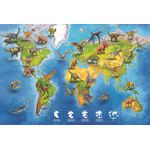quebra-cabeça 200 peças dinossauros do mundo grow