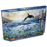 quebra-cabeça 1500 peças panorama oceano azul quebra-cabeça 1500 peças panorama oceano azul