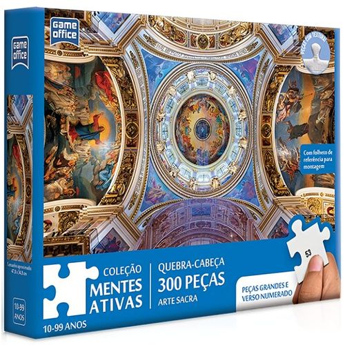 quebra-cabeça 300 peças arte sacra numerado mentes ativas