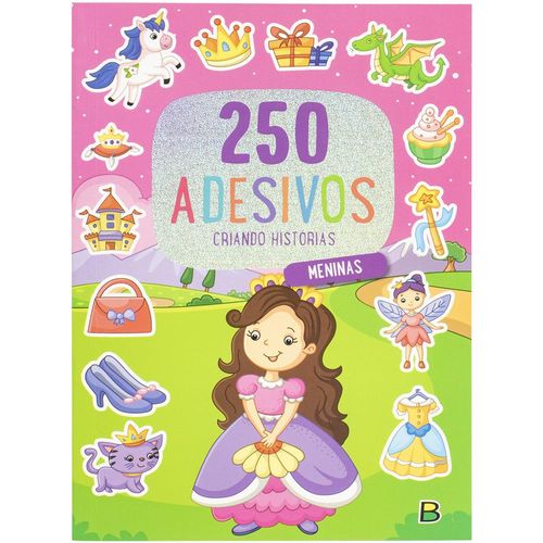 250 adesivos - criando histórias - meninas