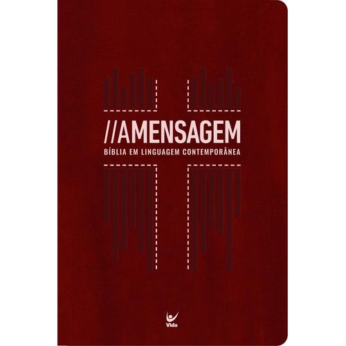 bíblia a mensagem - letra gigante - vermelha