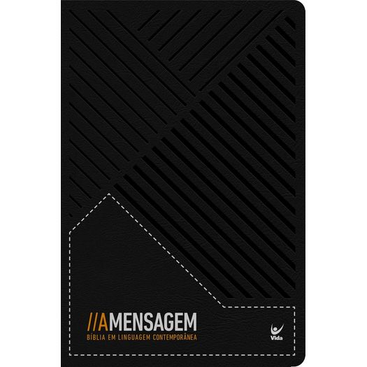 bíblia a mensagem - letra gigante - preta bíblia a mensagem - letra gigante - preta