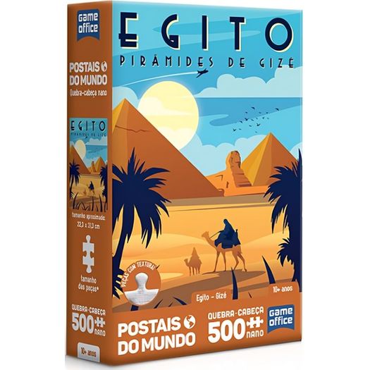 quebra-cabeça 500 peças nano postais do mundo egito pirâmides de gizé quebra-cabeça 500 peças nano postais do mundo egito pirâmides de gizé