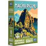 quebra-cabeça 500 peças nano postais do mundo peru machu picchu game office toyster