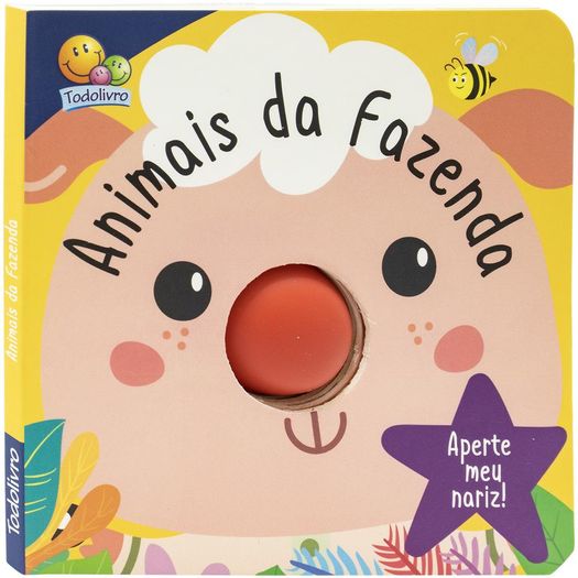 animais da fazenda - aperte meu nariz! um livro-squeaky animais da fazenda - aperte meu nariz! um livro-squeaky