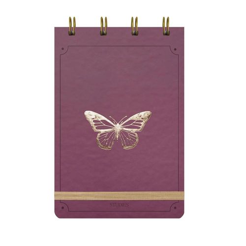 bloco de anotações to do borboleta 80 folhas studies