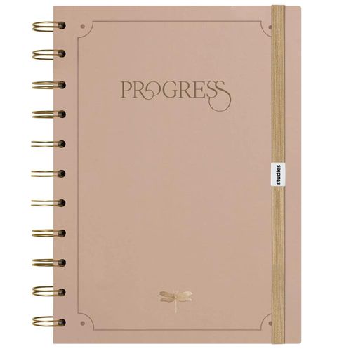 caderno universitário progress 110 folhas studies